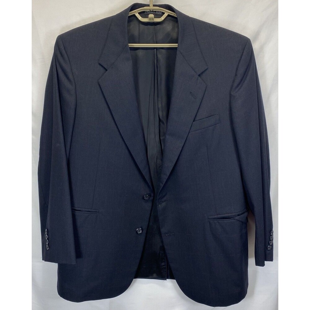 Hickey Freeman for Nordstrom Dark Gray Subtle Pinstriped 100% Wool Jacket 42 R